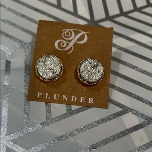 Plunder Glittering Gold and Silver Earrings